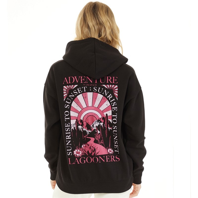 Lagooners Womens Adventure Hoodie Black - Image 3