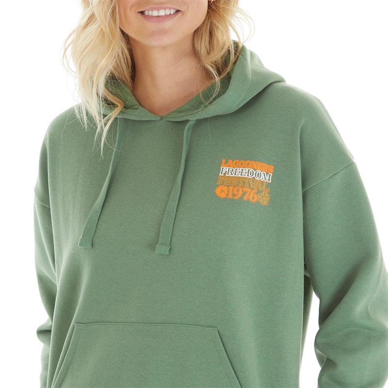 Lagooners Womens Dreamers Hoodie Sage - Image 5