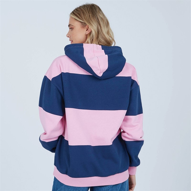 Lagooners Womens Sky Hoodie Pink/Navy - Image 2