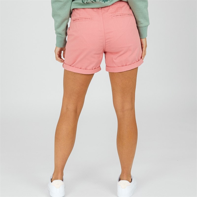 Lagooners Womens Billie Chino Shorts Peach Pink - Image 2