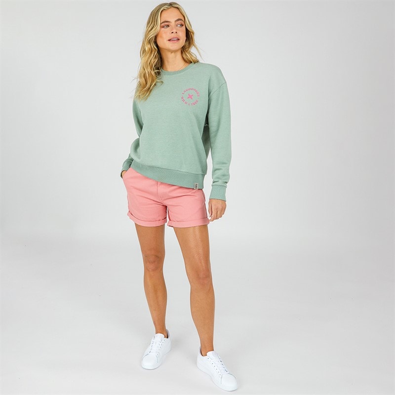 Lagooners Womens Billie Chino Shorts Peach Pink - Image 3