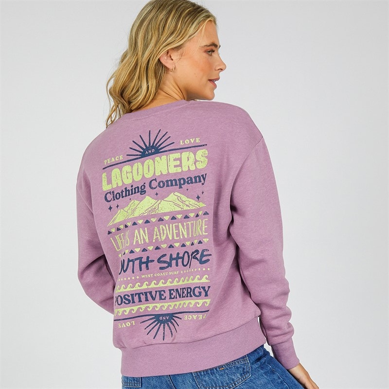 Lagooners Womens Canyon Sweatshirt Grape - Image 1
