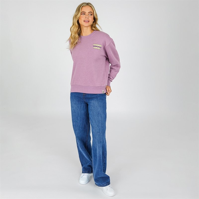 Lagooners Womens Canyon Sweatshirt Grape - Image 4