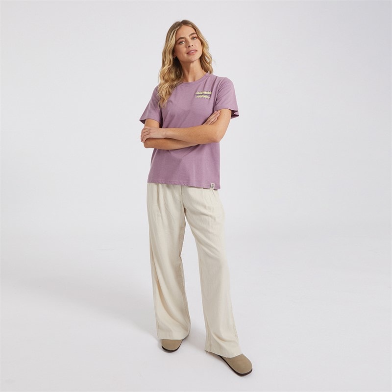 Lagooners Womens Wilderness T-Shirt Grape - Image 4