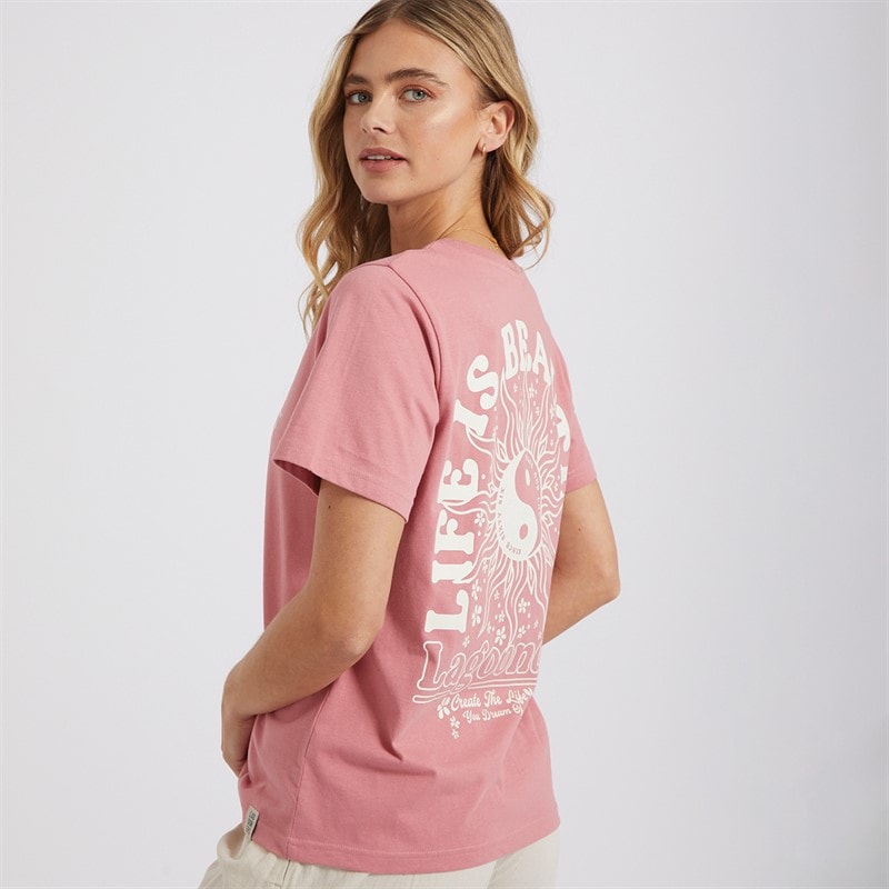 Lagooners Womens Primrose T-Shirt Peach Pink