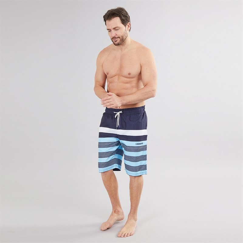 Lagooners Mens Eccleston Board Shorts Blue - Image 3