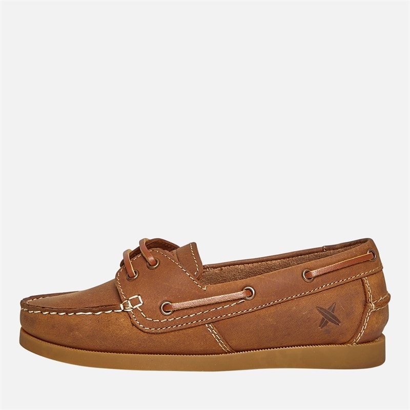 Lagooners Womens Janey Deck Shoes Brown - Image 2
