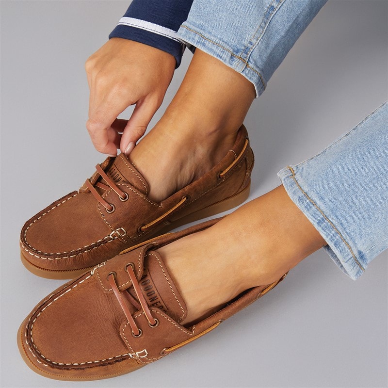 Lagooners Womens Janey Deck Shoes Brown - Image 5