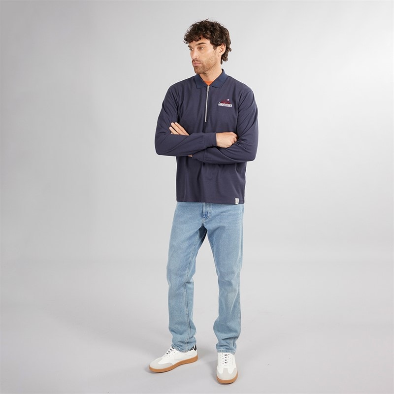 Lagooners Mens Ridge Polo Shirt Top Dark Navy - Image 4
