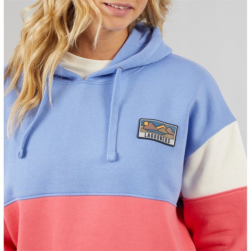 Lagooners Womens Ocean Hoodie Coral - Image 3