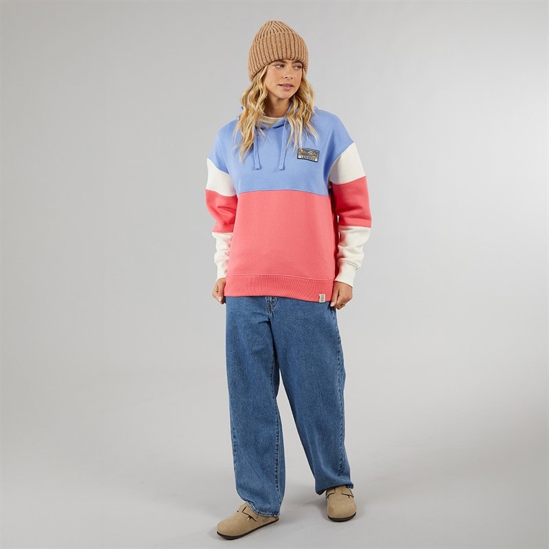 Lagooners Womens Ocean Hoodie Coral - Image 4