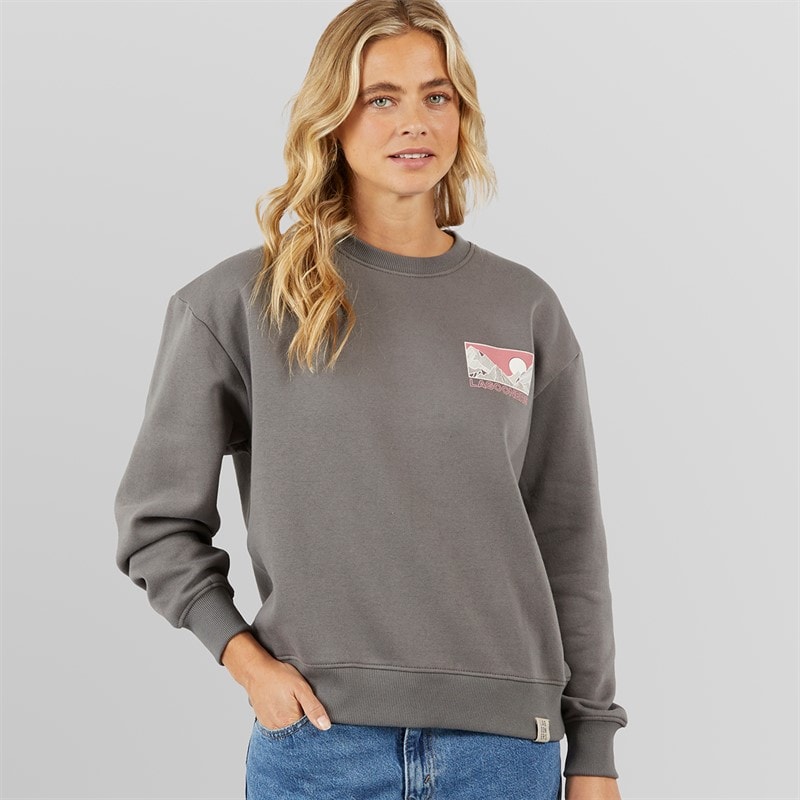 Lagooners Womens Crail Sweatshirt Charcoal - Image 2