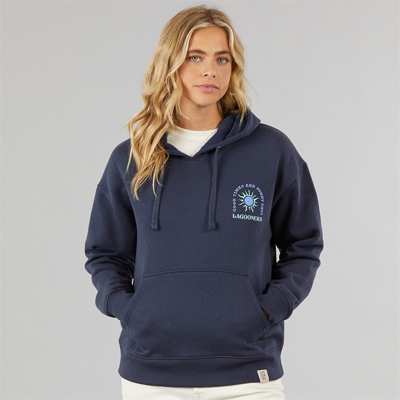 Lagooners Womens Falkirk Hoodie Navy - Image 2