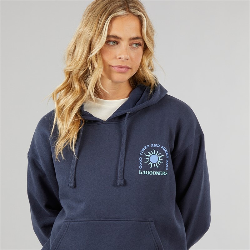 Lagooners Womens Falkirk Hoodie Navy - Image 5