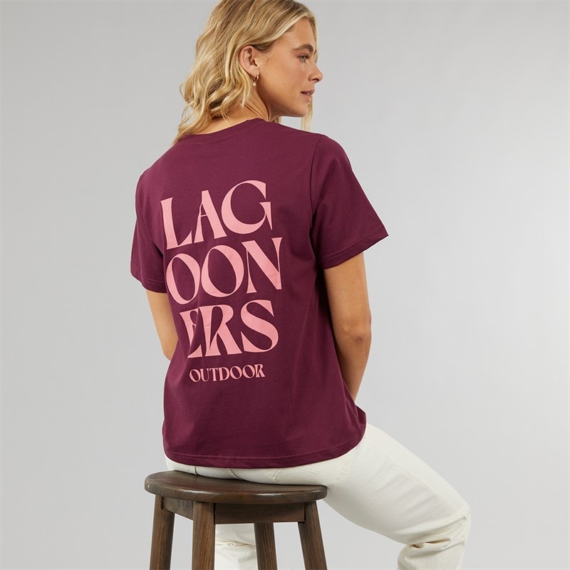 Lagooners Womens Applecross T-shirt Plum - Image 1