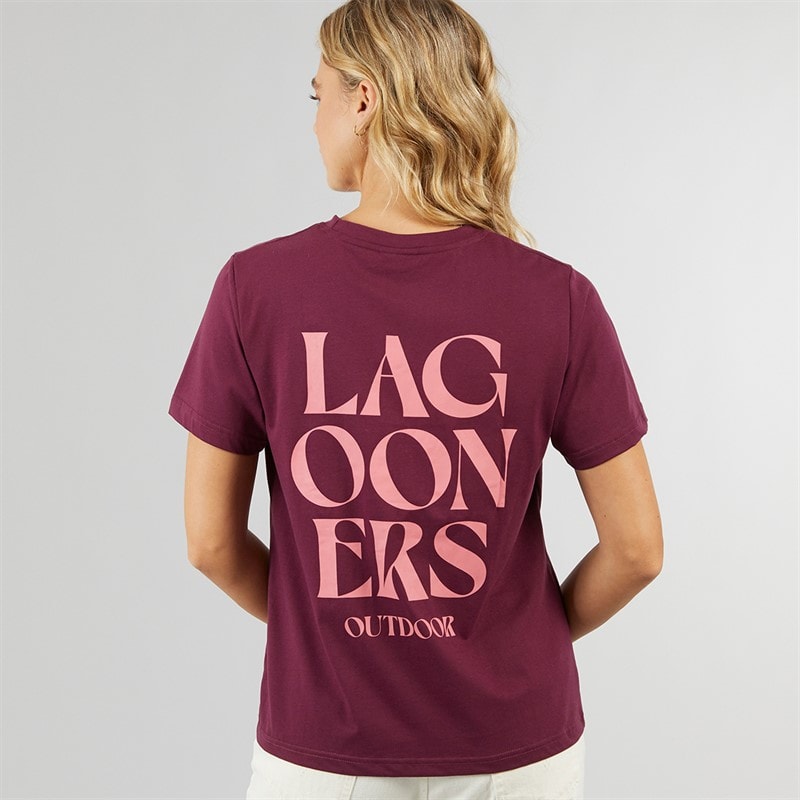 Lagooners Womens Applecross T-shirt Plum - Image 3