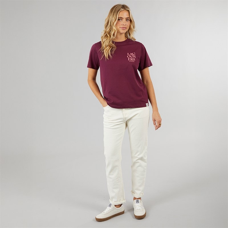 Lagooners Womens Applecross T-shirt Plum - Image 4