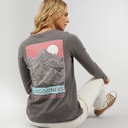 Lagooners Womens Cullen Long Sleeve T-Shirt Charcoal
