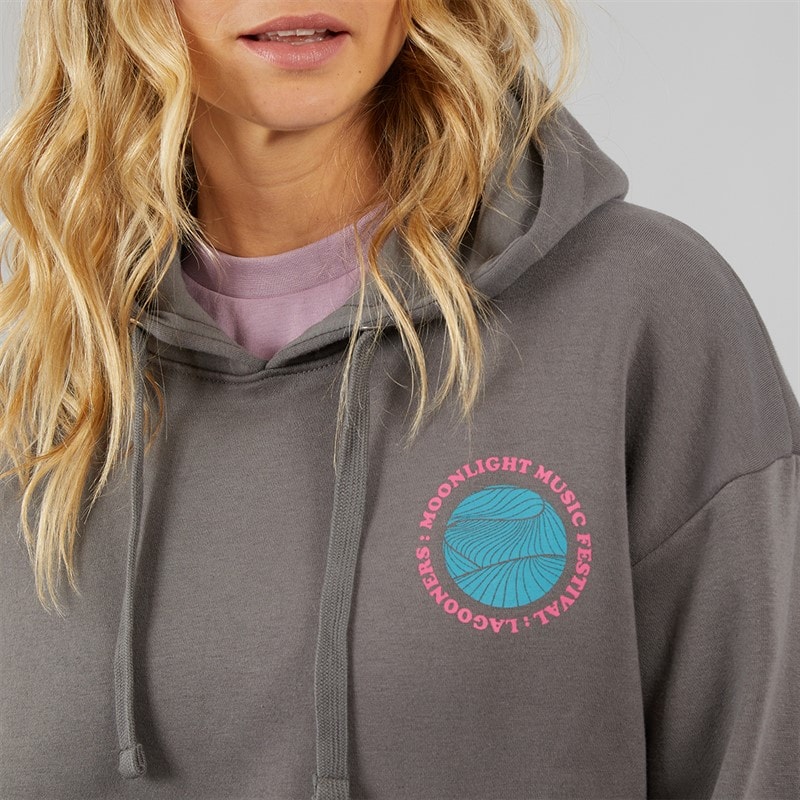 Lagooners Womens Moonlight Hoodie Charcoal - Image 5