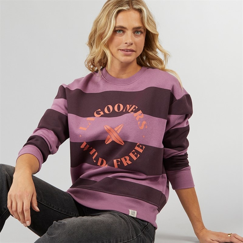 Lagooners Womens New Lanark Sweatshirt Plum - Image 1