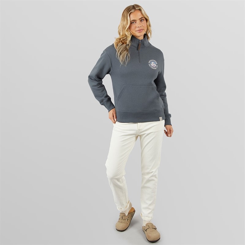 Lagooners Womens Motherwell Sweatshirt Stone Blue - Image 4