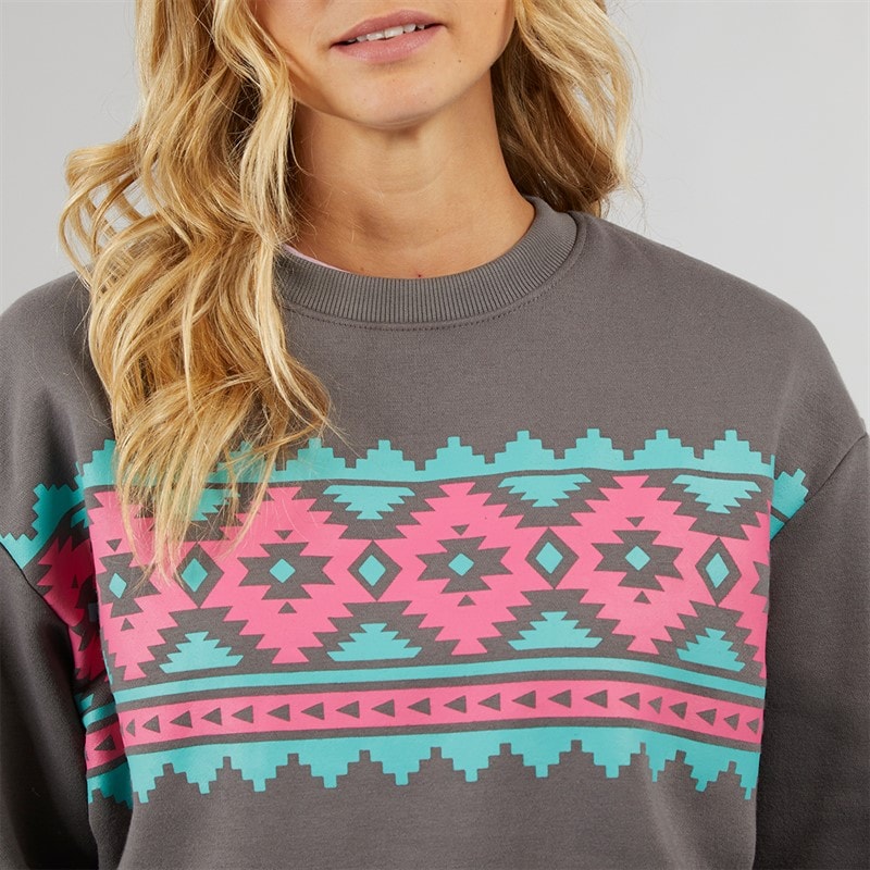 Lagooners Womens Studio Sweatshirt Charcoal - Image 3
