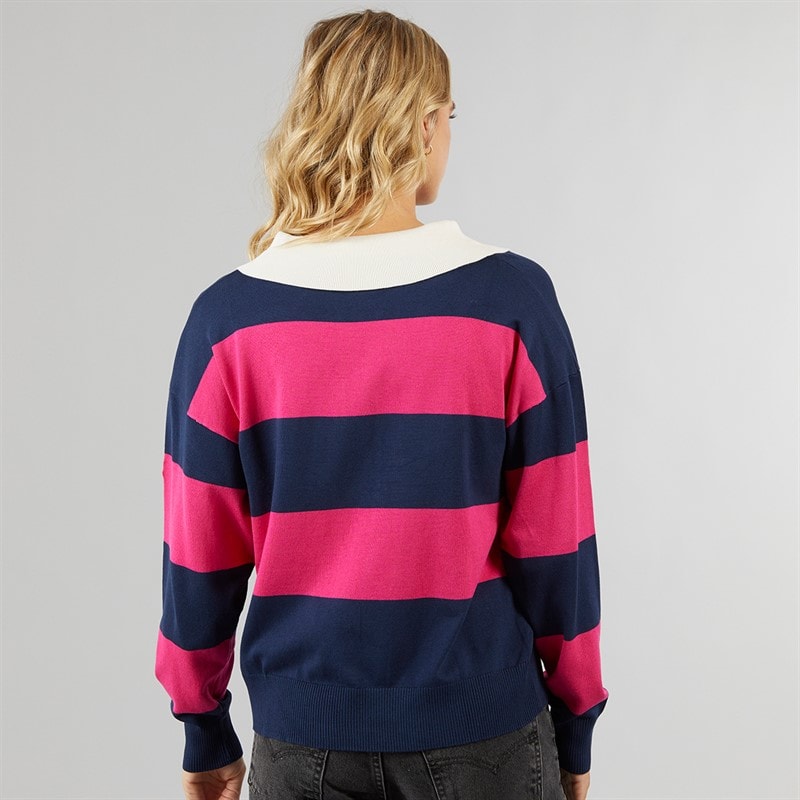 Lagooners Womens Porth Knitted Sweatshirt Navy - Image 2
