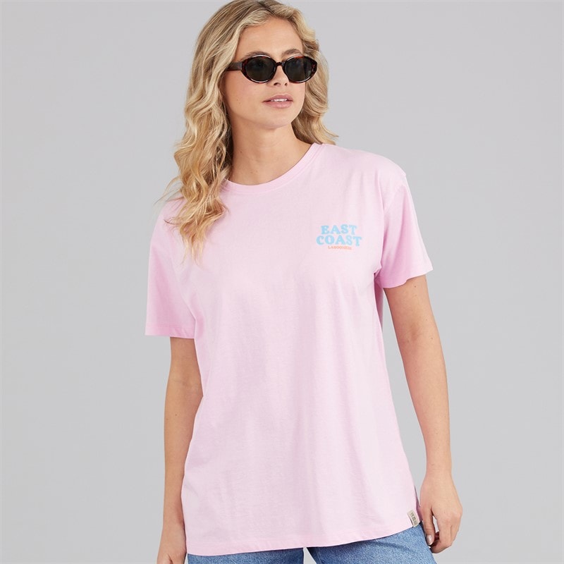 Lagooners Womens Bluebell Nook Oversized T-Shirt Pink - Image 2