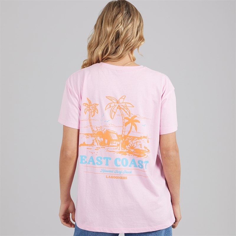 Lagooners Womens Bluebell Nook Oversized T-Shirt Pink - Image 3