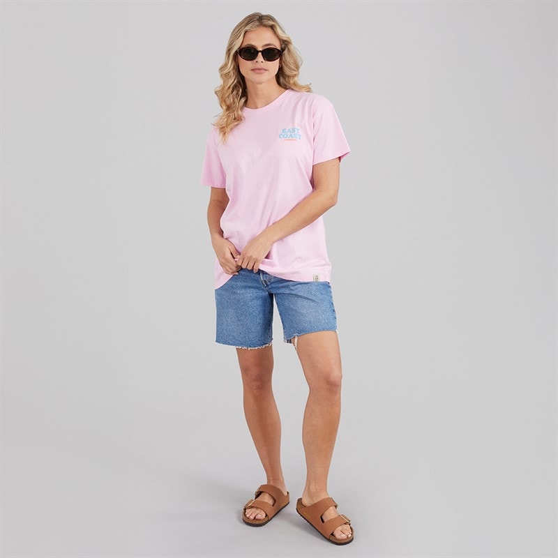 Lagooners Womens Bluebell Nook Oversized T-Shirt Pink - Image 4