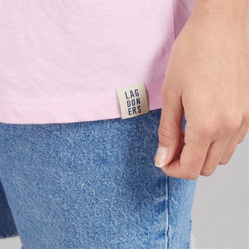 Lagooners Womens Bluebell Nook Oversized T-Shirt Pink - Image 5