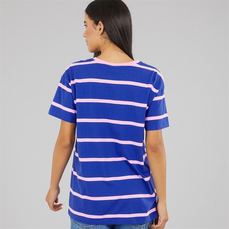 Lagooners Womens Langdale Oversized T-Shirt Cobalt/Pink - Image 2