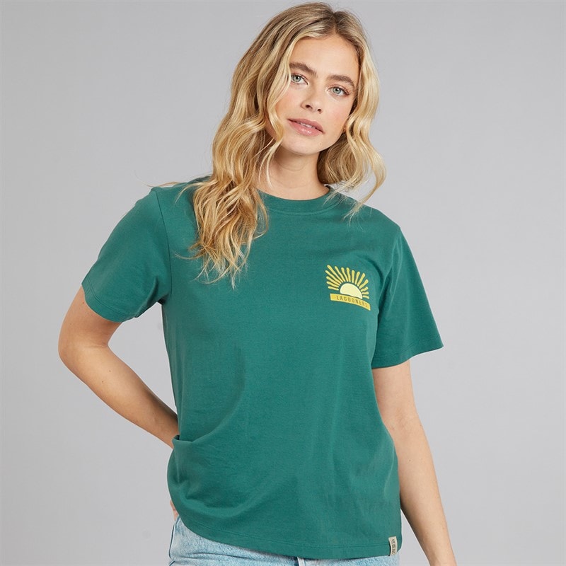 Lagooners Womens Dewby T-Shirt Khaki - Image 2