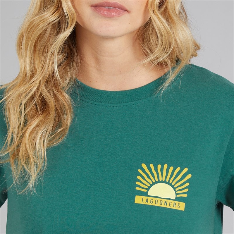 Lagooners Womens Dewby T-Shirt Khaki - Image 3