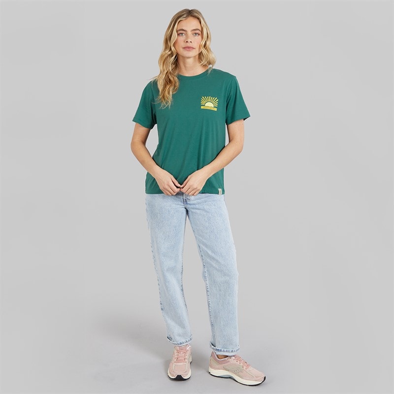 Lagooners Womens Dewby T-Shirt Khaki - Image 4