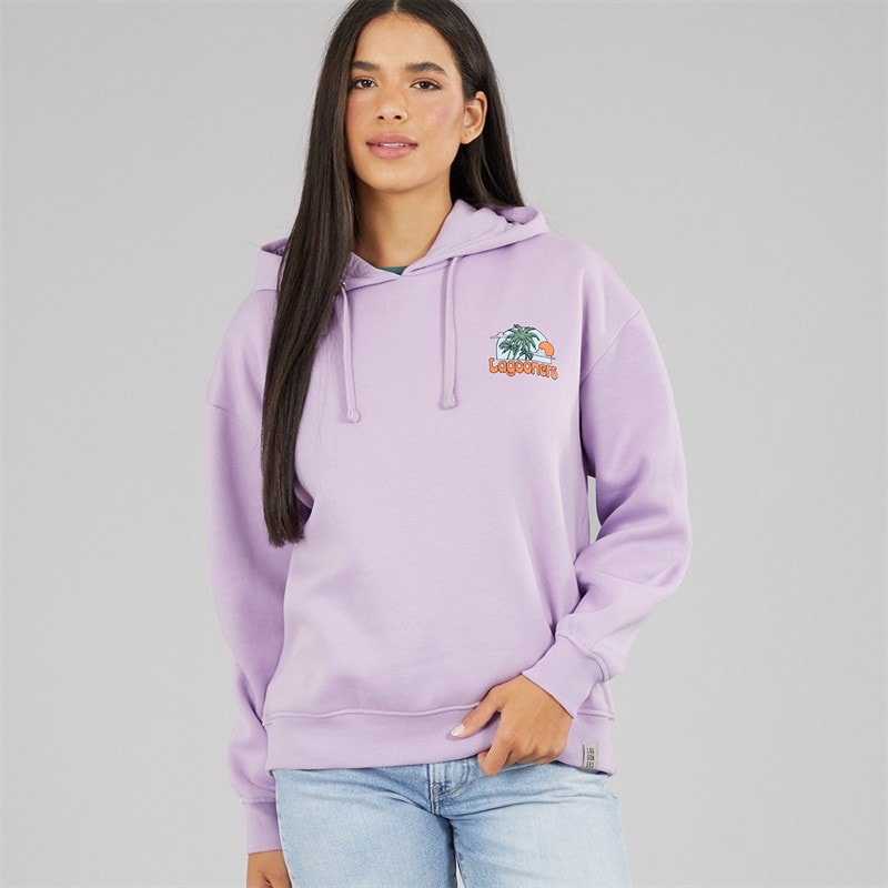 Lagooners Womens Whitchurch Vale Hoodie Lilac - Image 2