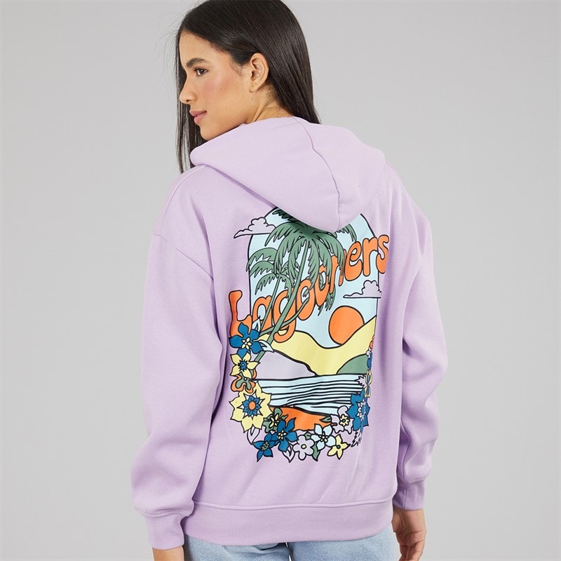 Lagooners Womens Whitchurch Vale Hoodie Lilac - Image 3