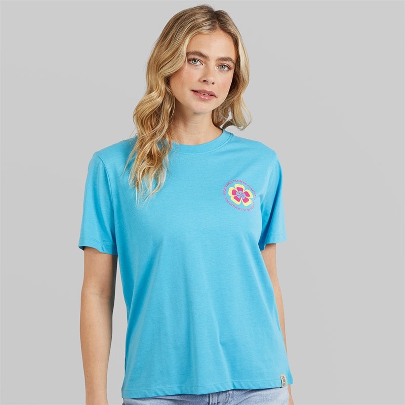 Lagooners Womens Birds T-Shirt Blue - Image 2