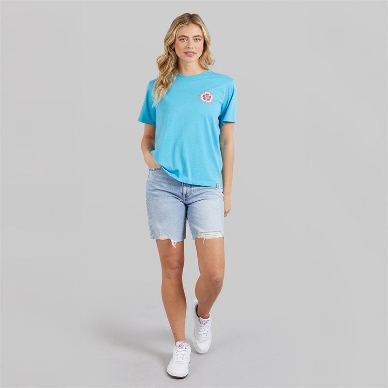 Lagooners Womens Birds T-Shirt Blue - Image 3