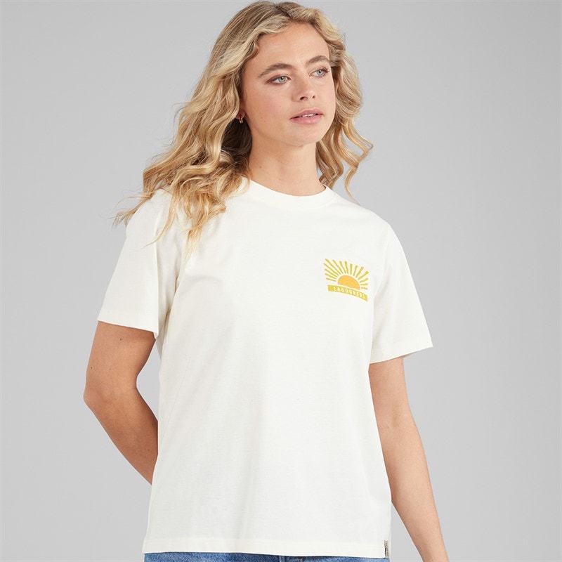 Lagooners Womens Dewby T-Shirt Ecru - Image 2