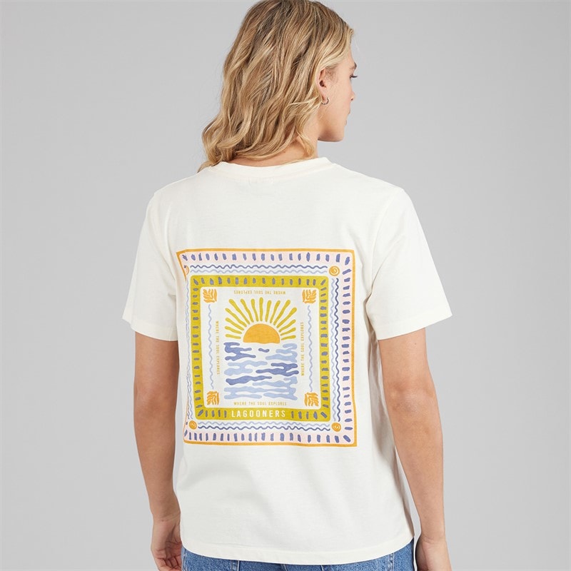 Lagooners Womens Dewby T-Shirt Ecru - Image 3