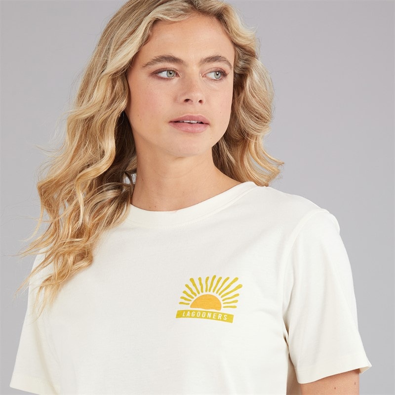 Lagooners Womens Dewby T-Shirt Ecru - Image 5