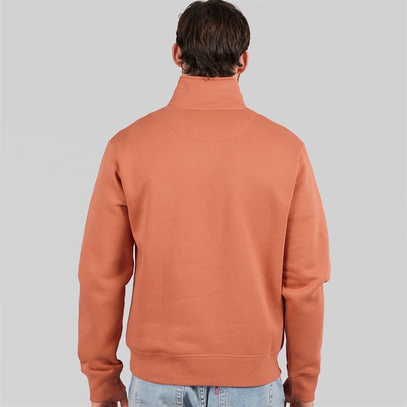 Lagooners Mens Sargasso Funnel Neck Sweatshirt Clay - Image 2