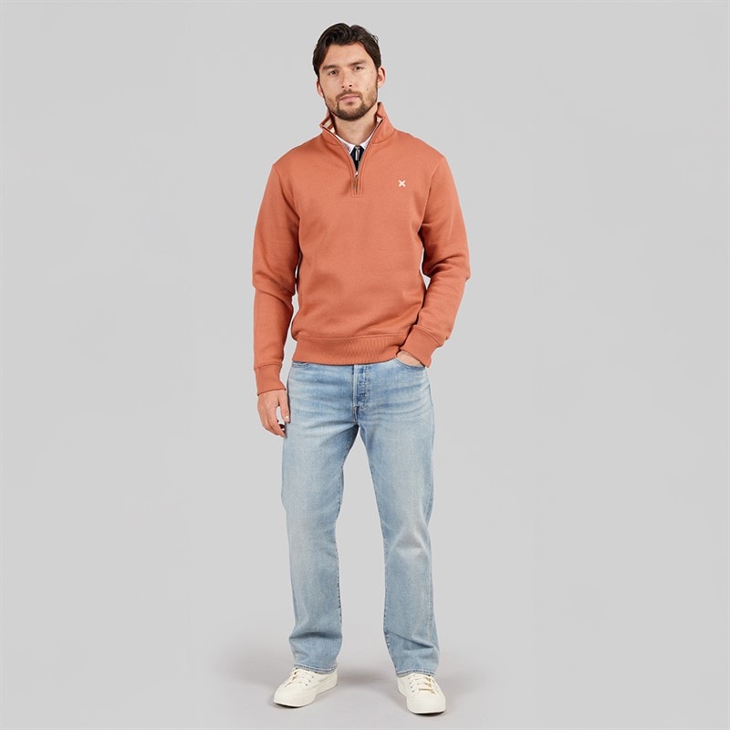 Lagooners Mens Sargasso Funnel Neck Sweatshirt Clay - Image 4