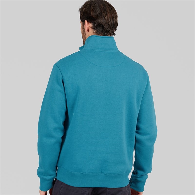 Lagooners Mens Sargasso Funnel Neck Sweatshirt Denim Blue - Image 2