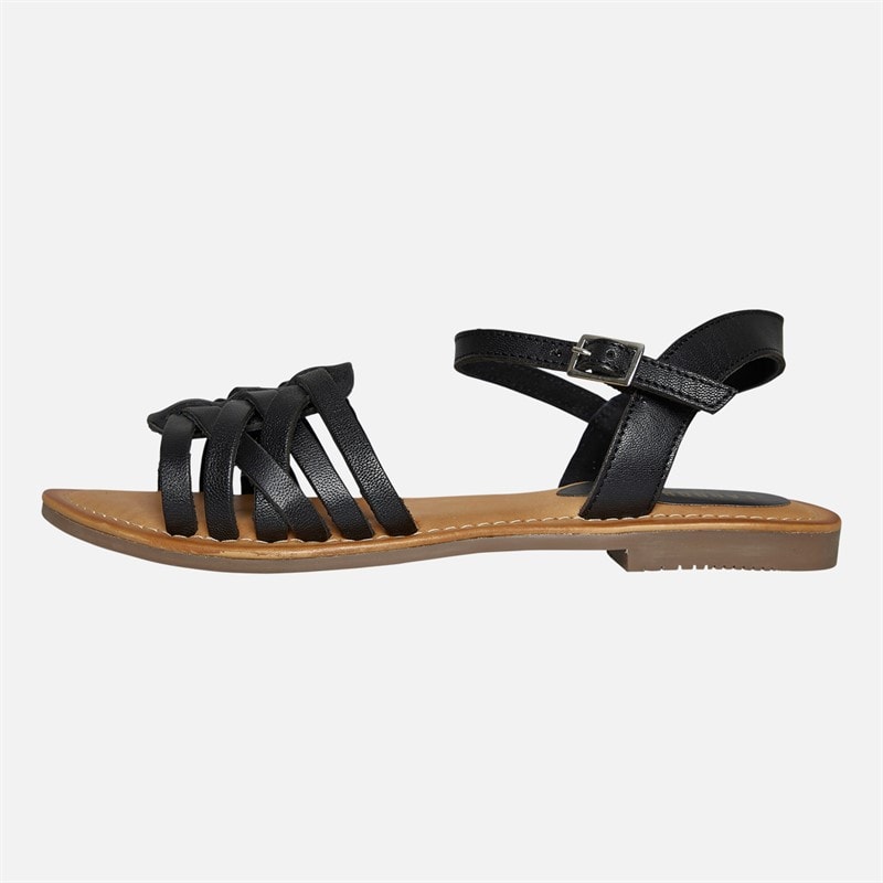 Lagooners Womens Sophia Sandals Black Leather - Image 2