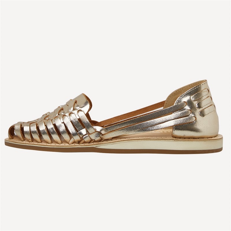 Lagooners Womens Amelia Sandals Gold - Image 2