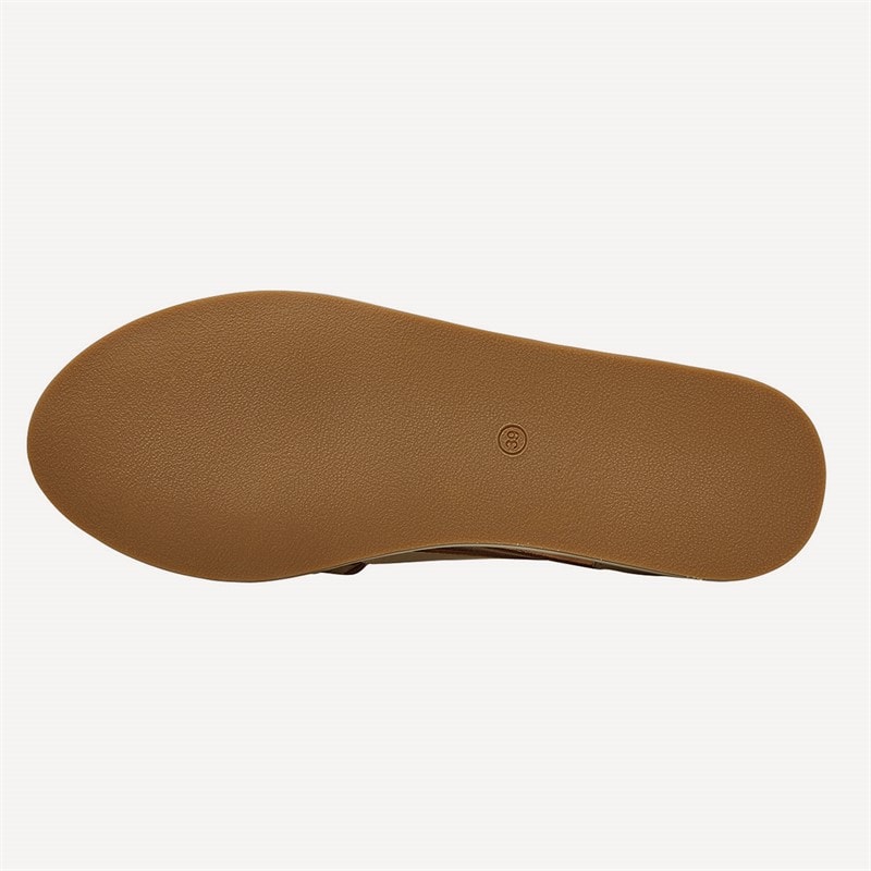 Lagooners Womens Amelia Sandals Gold - Image 3