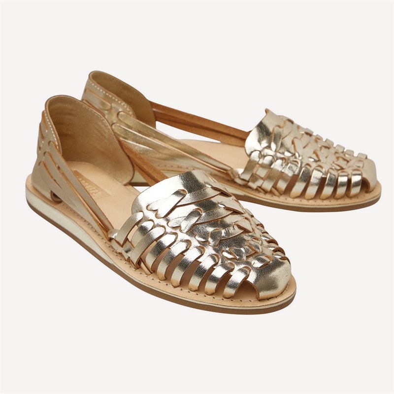 Lagooners Womens Amelia Sandals Gold - Image 5