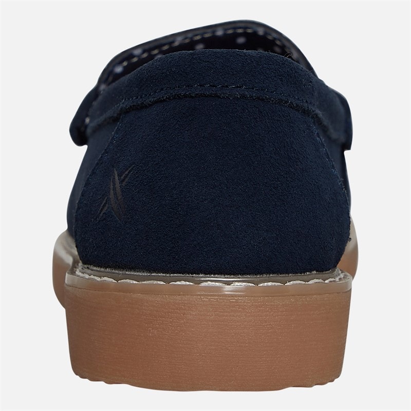 Lagooners Womens Harper Loafers Navy Suede - Image 4
